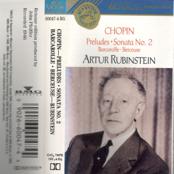 Arthur Rubinstein - Rubinstein Collection, Chopin, Preludes -   Music