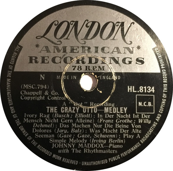 ladda ner album Johnny Maddox And The Rhythmasters - The Crazy Otto Medley Humoresque