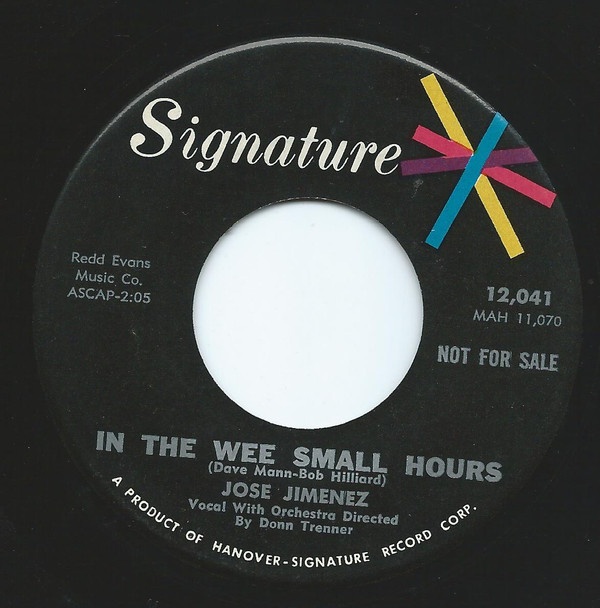 descargar álbum Jose Jimenez - In The Wee Small Hours My NameJose Jimenez