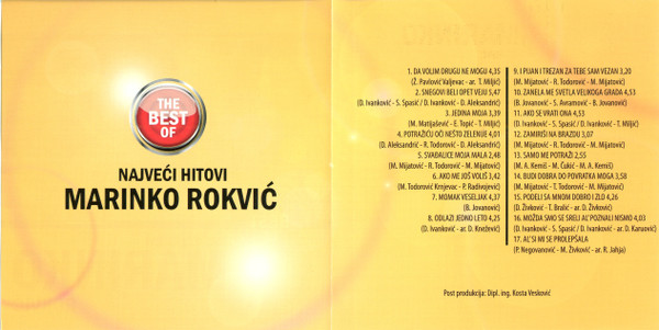 last ned album Marinko Rokvić - Najveći Hitovi