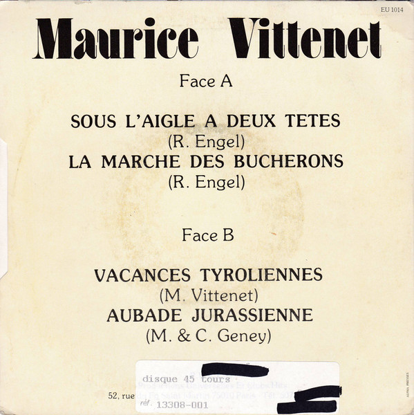 télécharger l'album Maurice Vittenet - Sous Laigle À Deux Têtes