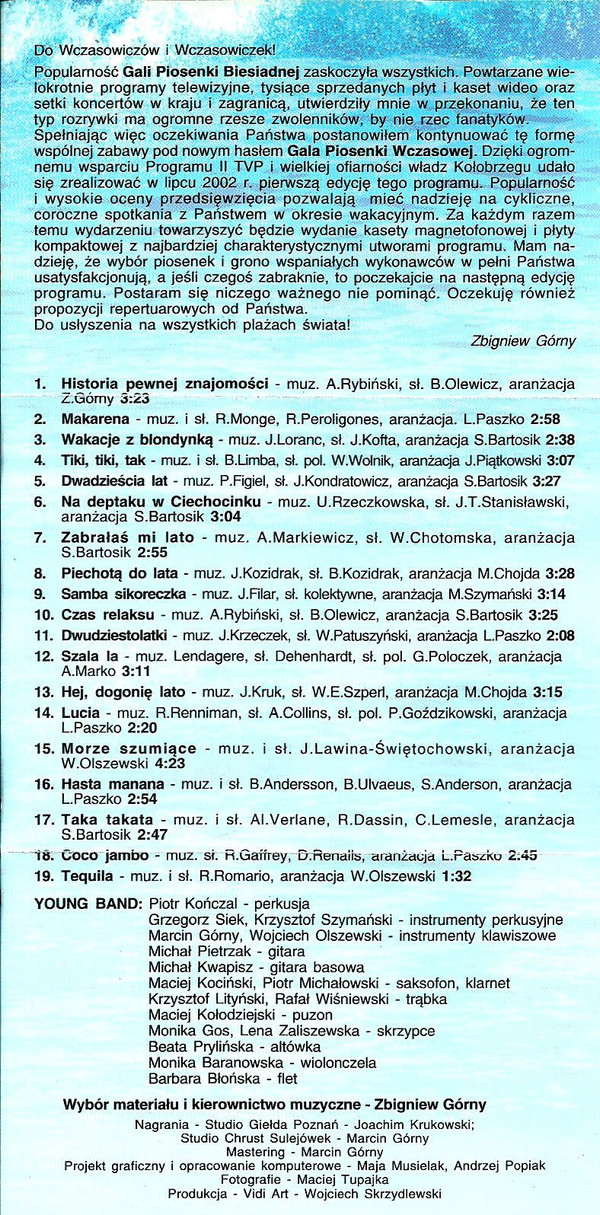 baixar álbum Zbigniew Górny - Gala Piosenki Wczasowej