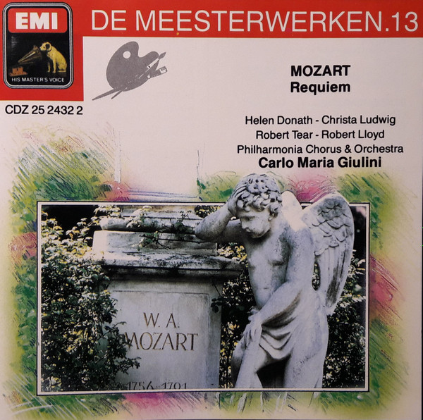 baixar álbum Wolfgang Amadeus Mozart, Carlo Maria Giulini, Helen Donath, Robert Tear, Christa Ludwig, Robert Lloyd , Philharmonia Orchestra And Chorus - De Meesterwerken 13 Requiem