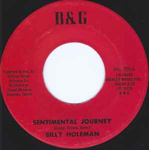 Billy Holeman - Sentimental Journey album cover
