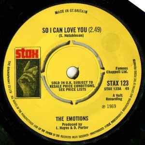 US / THE EMOTIONS / SO I CAN LOVE YOU LPレコード - 洋楽