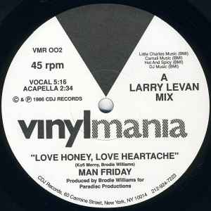Man Friday - Love Honey, Love Heartache album cover