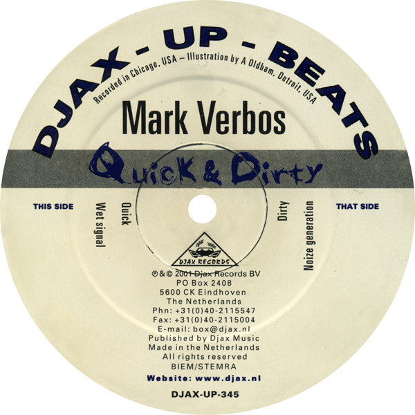 last ned album Mark Verbos - Quick Dirty