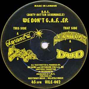 D.R.S. - We Don't G.A.F. .EP. album cover