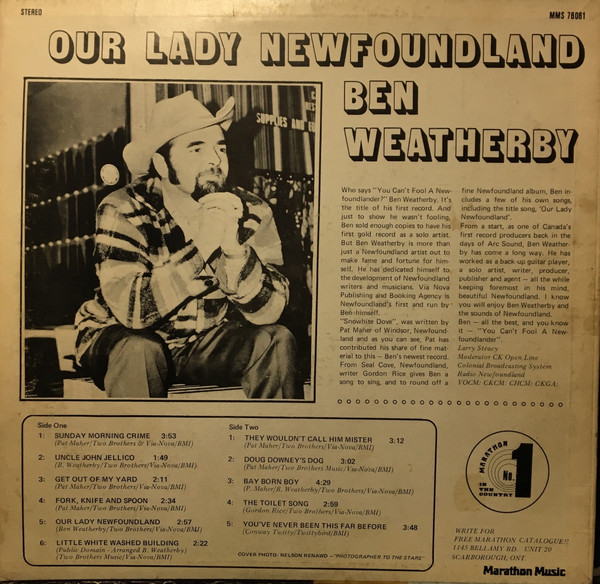 télécharger l'album Ben Weatherby - Our Lady Newfoundland