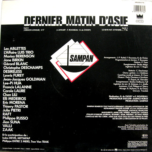 Album herunterladen Sampan - Dernier Matin DAsie