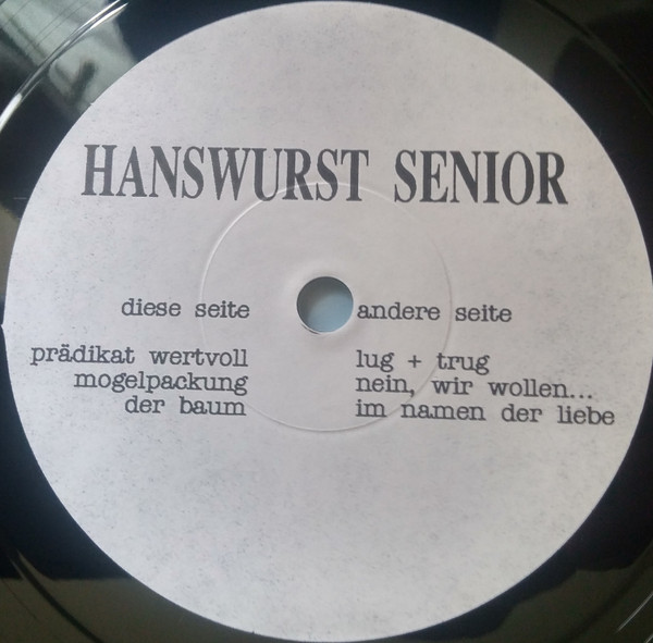 télécharger l'album Hanswurst Senior - Sehen So Lügner Aus