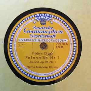 Stefan Askenase - Polonaise Nr. 1, Cis Moll / Polonaise Nr. 4, C Moll album cover