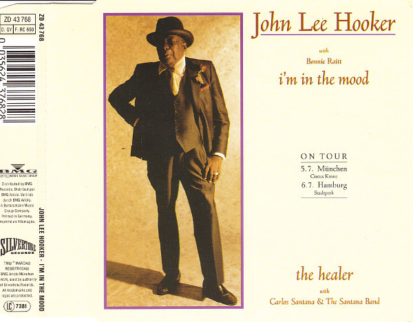 John Lee Hooker With Bonnie Raitt – I'm In The Mood (1989, Vinyl