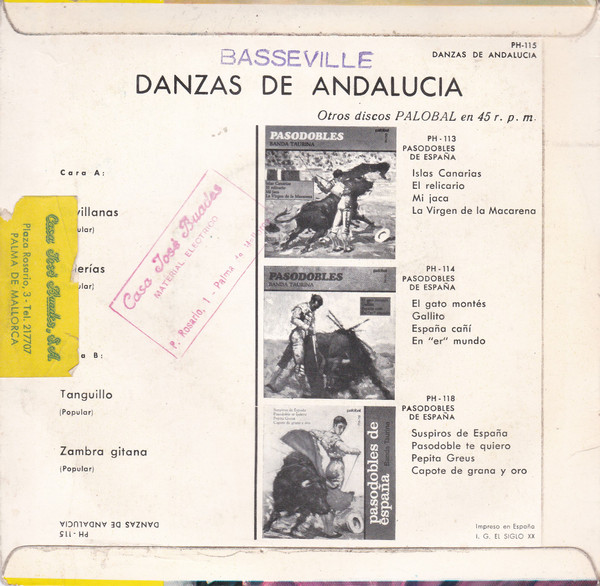 baixar álbum Download Unknown Artist - Danzas De Andalucia album