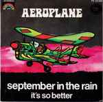 Cover of September In The Rain / It's So Better, 1971-09-00, Vinyl