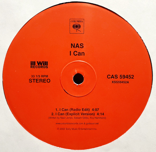 Nas – I Can (2003, Vinyl) - Discogs