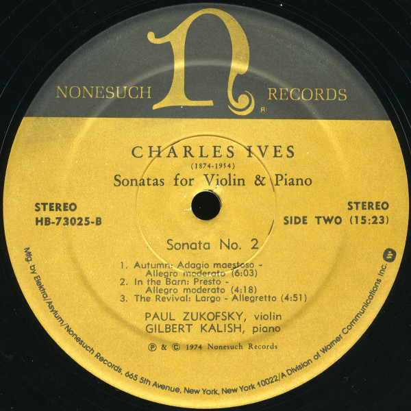 baixar álbum Charles Ives - Sonatas For Violin Piano