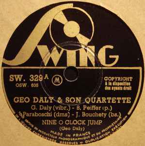 Geo Daly Et Son Quartet - Nine O Clock Jump / Moonglow album cover