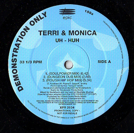 Terri & Monica – Uh - Huh (1993, Vinyl) - Discogs