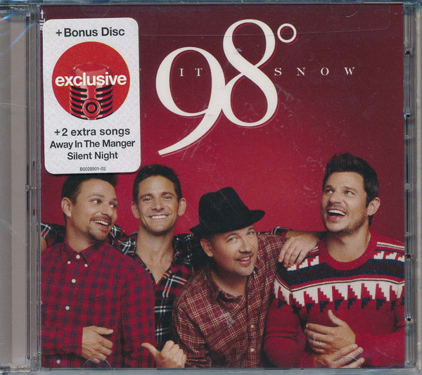 98 DEGREES/CHRISTMAS-AUTOGRAPHED LET IT SNOW SIGNED CD BOOKLET & NEW  SEALED CD