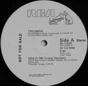 Triumph (2) - Hold On album cover