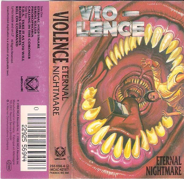 Vio-Lence – Eternal Nightmare (1988, Cassette) - Discogs