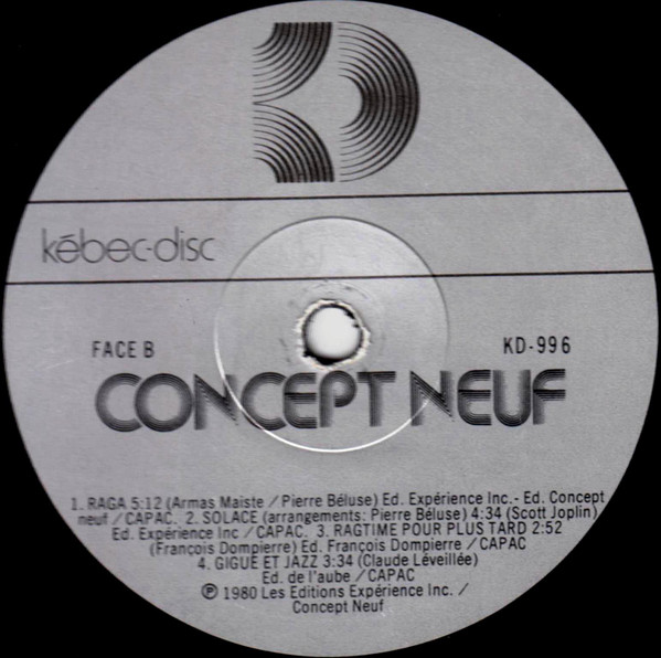 Concept Neuf - Concept Neuf | Kébec-Disc (KD 996) - 4