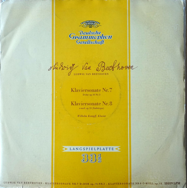 baixar álbum Ludwig Van Beethoven Wilhelm Kempff - Klaviersonate Nr 7 D dur Op 10 Nr 3 Klaviersonate Nr 8 c moll Op13 Pathétique