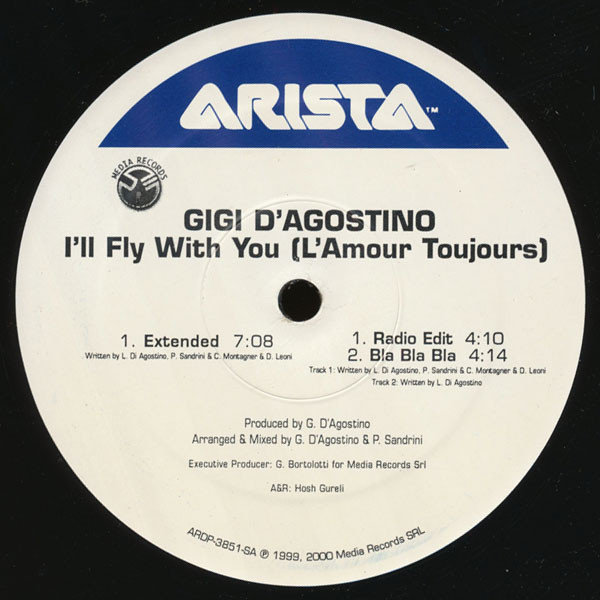 strejke krog Ejendommelige Gigi D'Agostino – I'll Fly With You (L'Amour Toujours) (2000, Vinyl) -  Discogs
