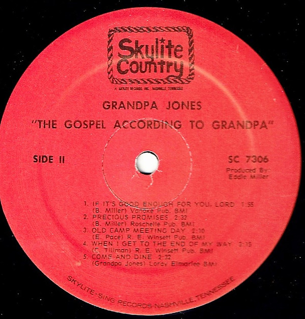 baixar álbum Grandpa Jones - The Gospel According To Grandpa Jones