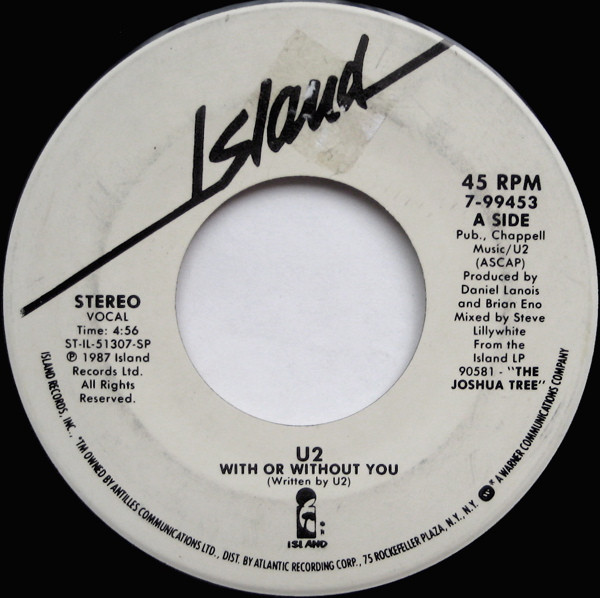 U2 - With Or Without You | Releases | Discogs