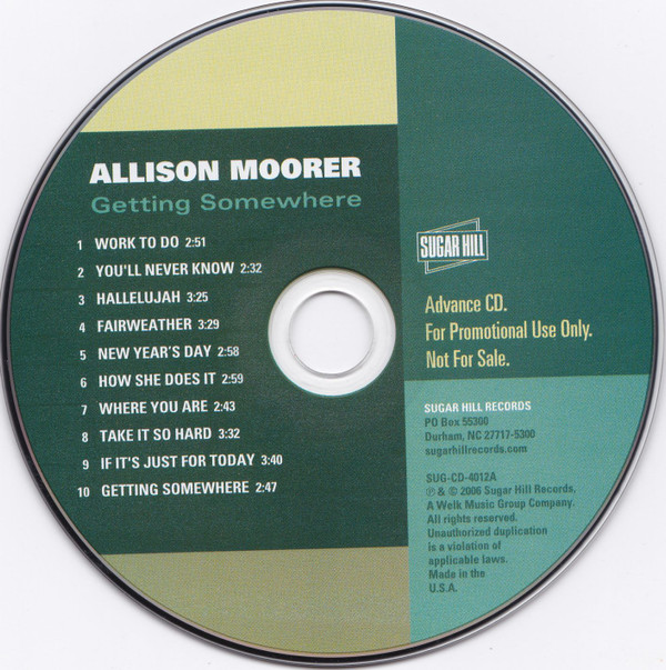 lataa albumi Allison Moorer - Getting Somewhere