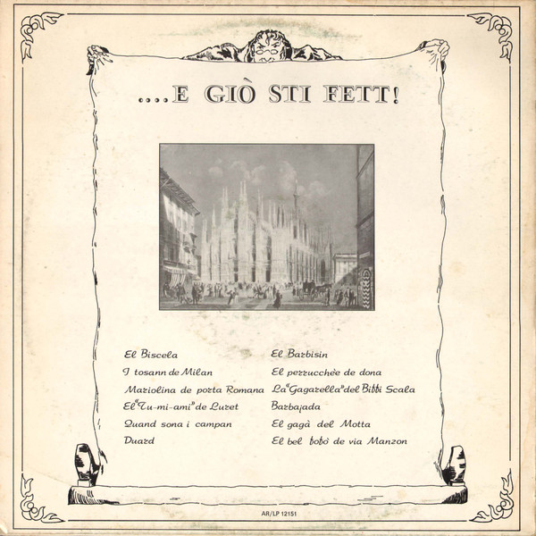 descargar álbum Gianni Magni - Omaggio A Giovanni DAnzi N1 E Gio Sti Fett