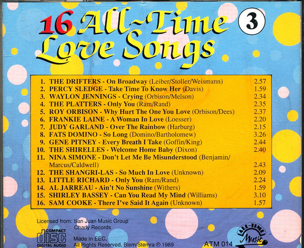 Album herunterladen Download Various - 16 All Time Love Songs 3 album