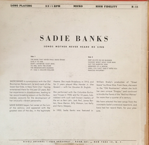 ladda ner album Sadie Banks - Songs My Mother Never Heard Me Sing