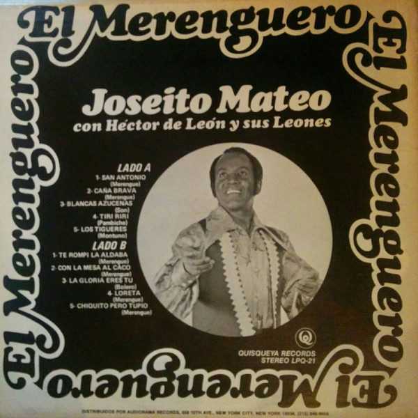 ladda ner album Joseito Mateo Con Héctor De León Y Sus Leones - El Merenguero