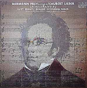 Hermann Prey - Hermann Prey Sings Schubert Lieder album cover