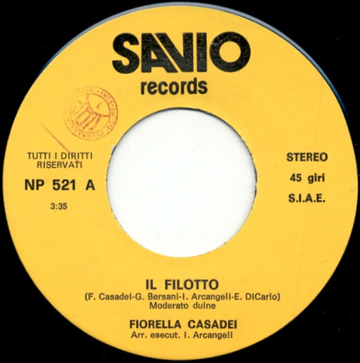 baixar álbum Fiorella Casadei - Il Filotto