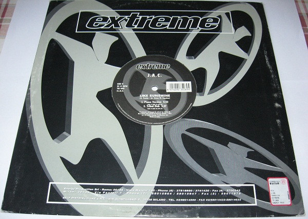 J.A.C. - Like Sunshine | Extreme Records (TM 089) - 4