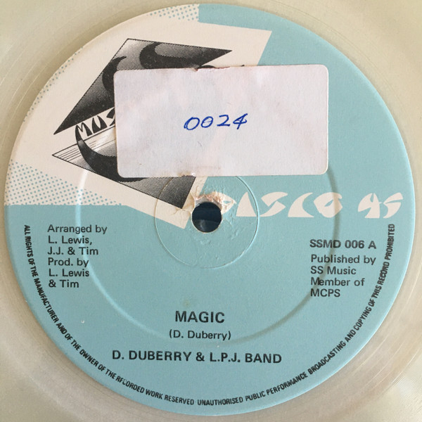D. Duberry & L.P.J. Band – Magic / Sweet Baby (Clear Vinyl, Vinyl ...