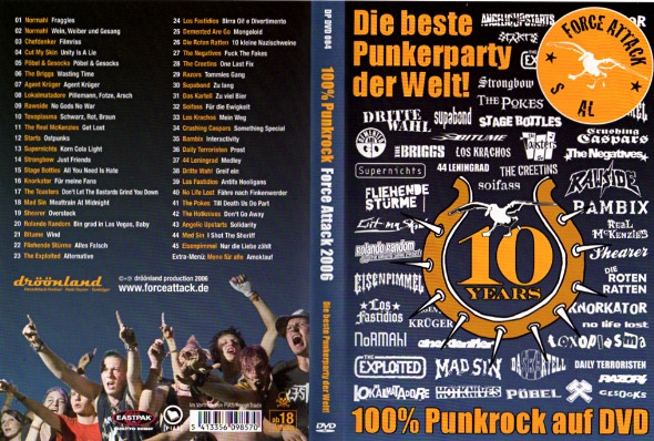 baixar álbum Various - Force Attack 2006 100 Punkrock Auf DVD