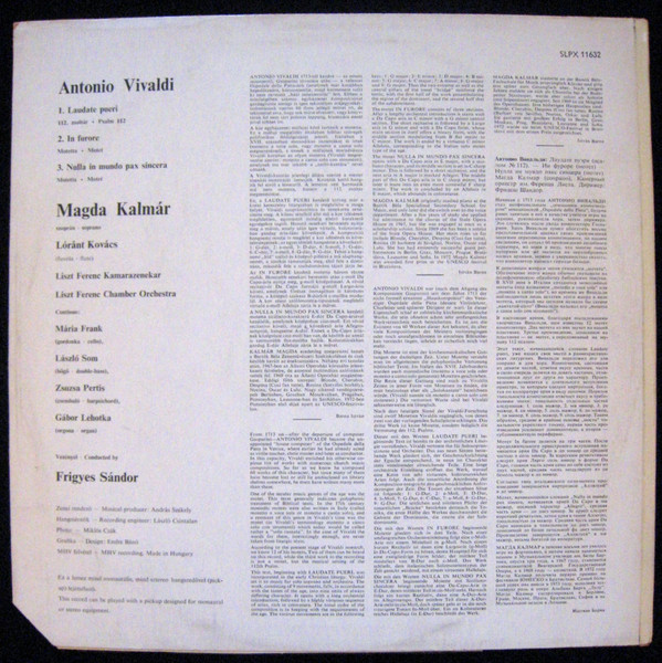 ladda ner album Magda Kalmár, Vivaldi - Vivaldi Laudate pueri