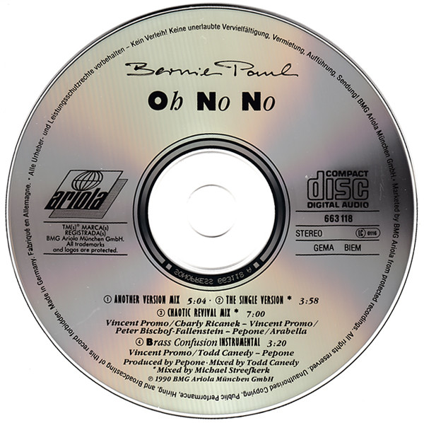 last ned album Bernie Paul - Oh No No 90
