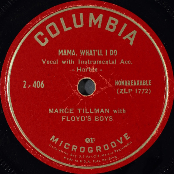 lataa albumi Marge Tillman With Floyd's Boys - Mama Whatll I Do