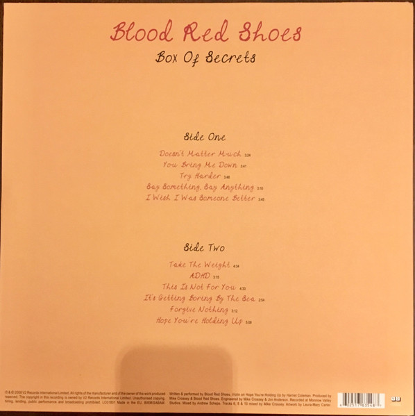 Blood Red Shoes – Box Of Secrets (2008, Vinyl) - Discogs