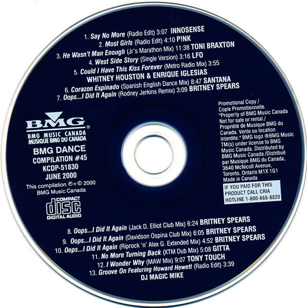 Album herunterladen Various - BMG Dance Compilation 45