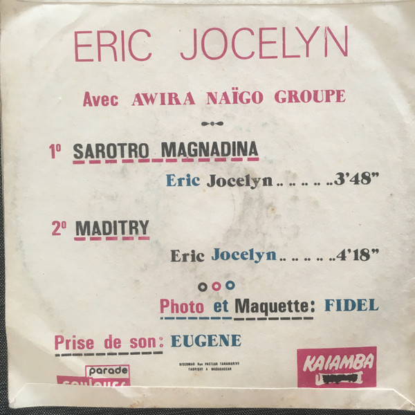 baixar álbum Eric Jocelyn - Sarotro Magnadina Maditry