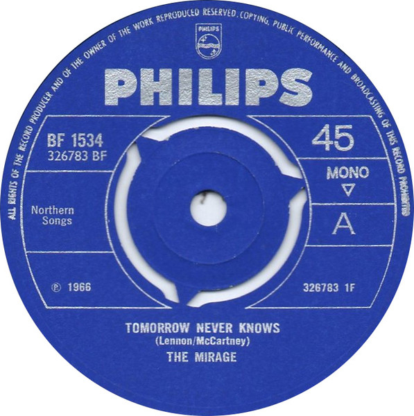 The Mirage – Tomorrow Never Knows (1966, Vinyl) - Discogs