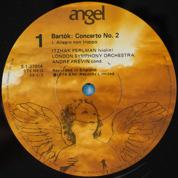 télécharger l'album Bartók Perlman, London Symphony Orchestra, Previn - Violin Concerto No 2