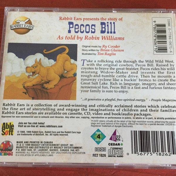 descargar álbum Ry Cooder, Robin Williams - Pecos Bill